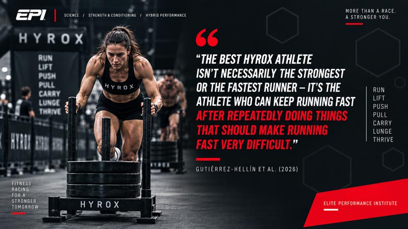 "THE BEST HYROX ATHLETE ISN'T NECESSARILY THE STRONGEST OR THE FASTEST RUNNER